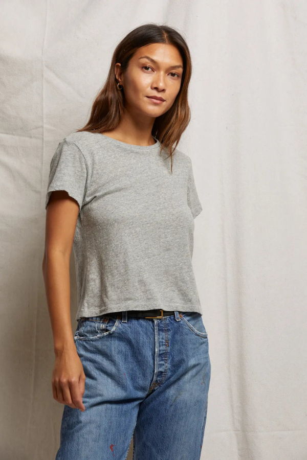 Perfect White Tee Lisa Short Sleeve Cotton Tee
