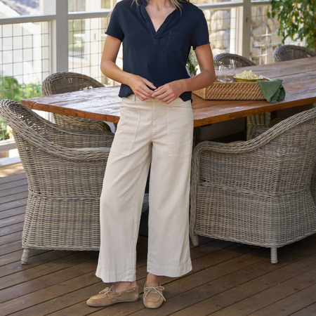 Monica cordera Cordera Curved Leg Pants - Denim | Garmentory