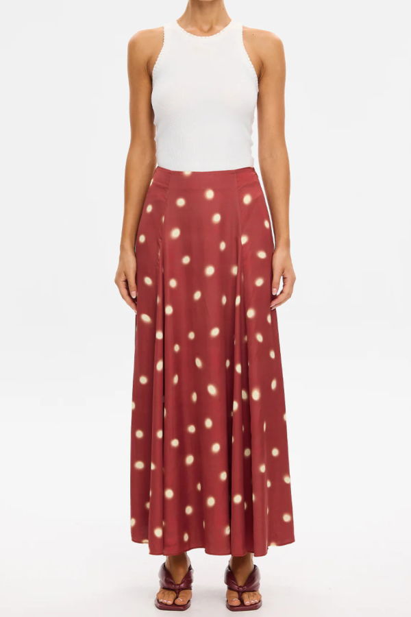 Kivari Saro Maxi Skirt - Brick