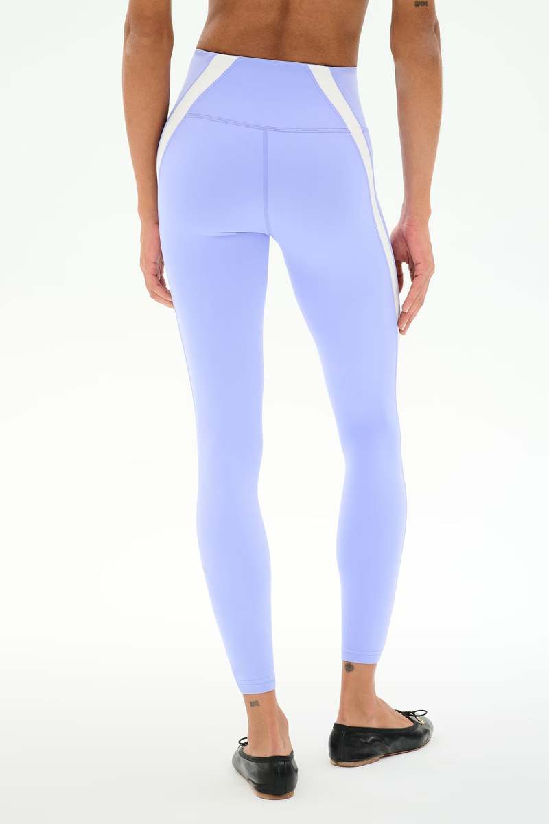 SPLITS59 Miles High Waist Rigor 7/8 Legging - Purple Haze/White
