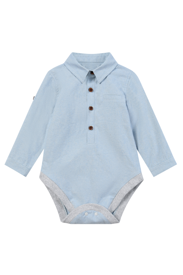 KIDS Me & Henry Jasper Woven Onesie