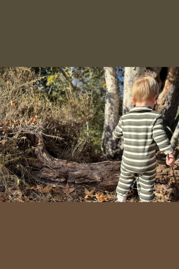 KIDS Me & Henry Kingston Stripe Polo Romper