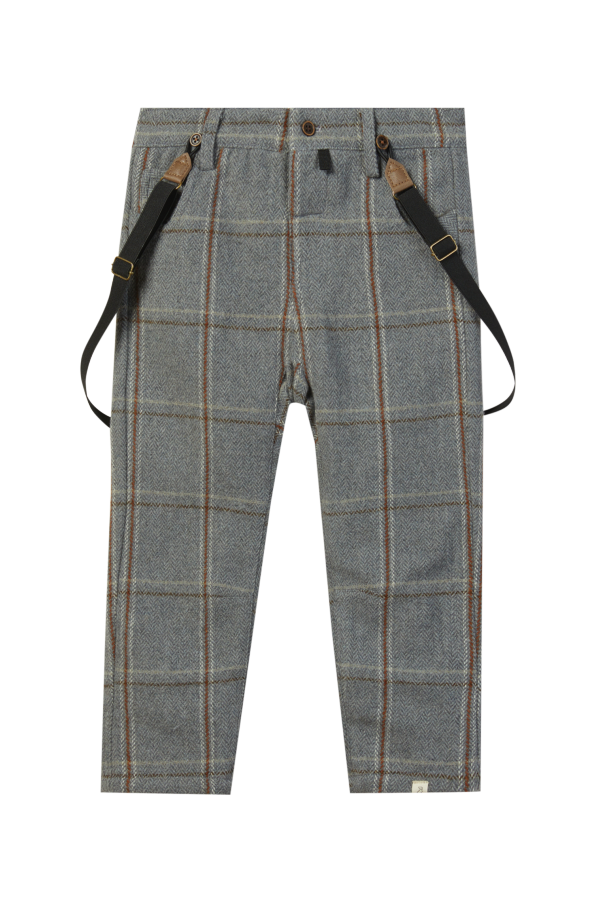 KIDS Me & Henry Marcus Tweed Pants With Suspenders