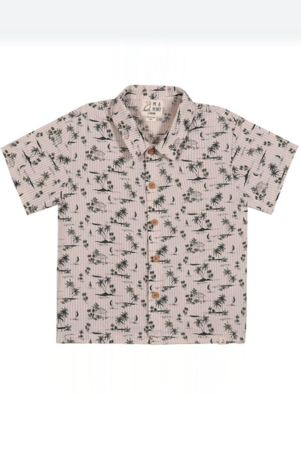 KIDS Me and Henry Maui Island Printed Woven Shirt