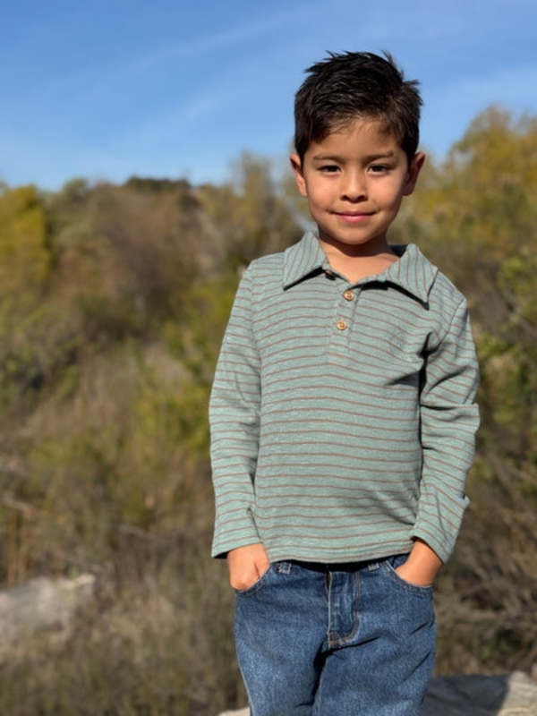 KIDS Me and Henry Spencer Stripe Polo