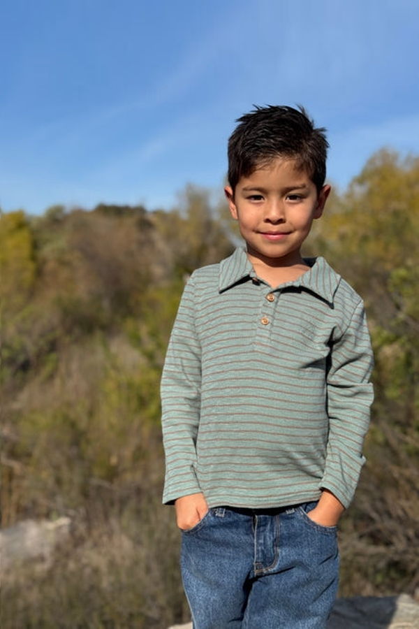 KIDS Me and Henry Spencer Stripe Polo