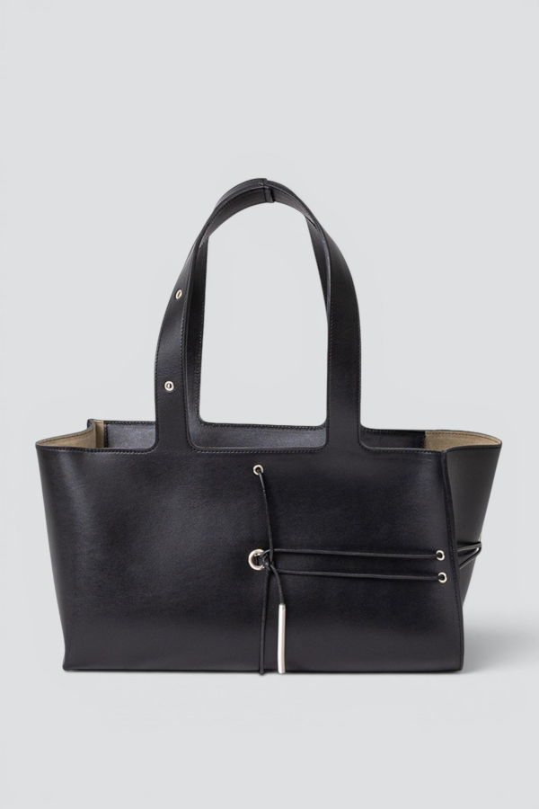 SIX 95 Leather String Loaf Bag