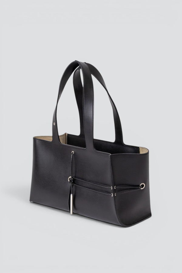 SIX 95 Leather String Loaf Bag