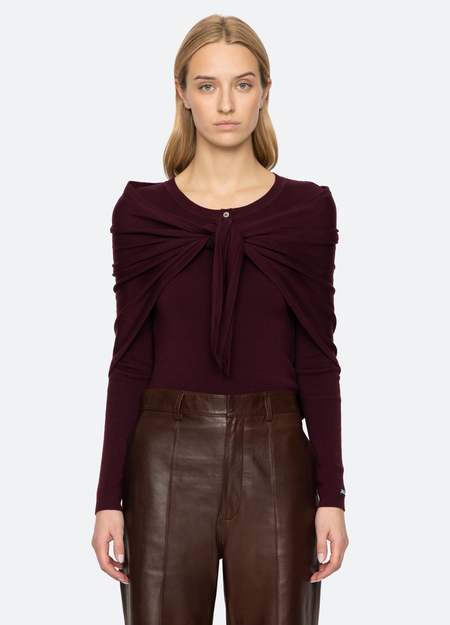 Isabel Benenato Floating Thread Knit Jumper - Taupe | Garmentory