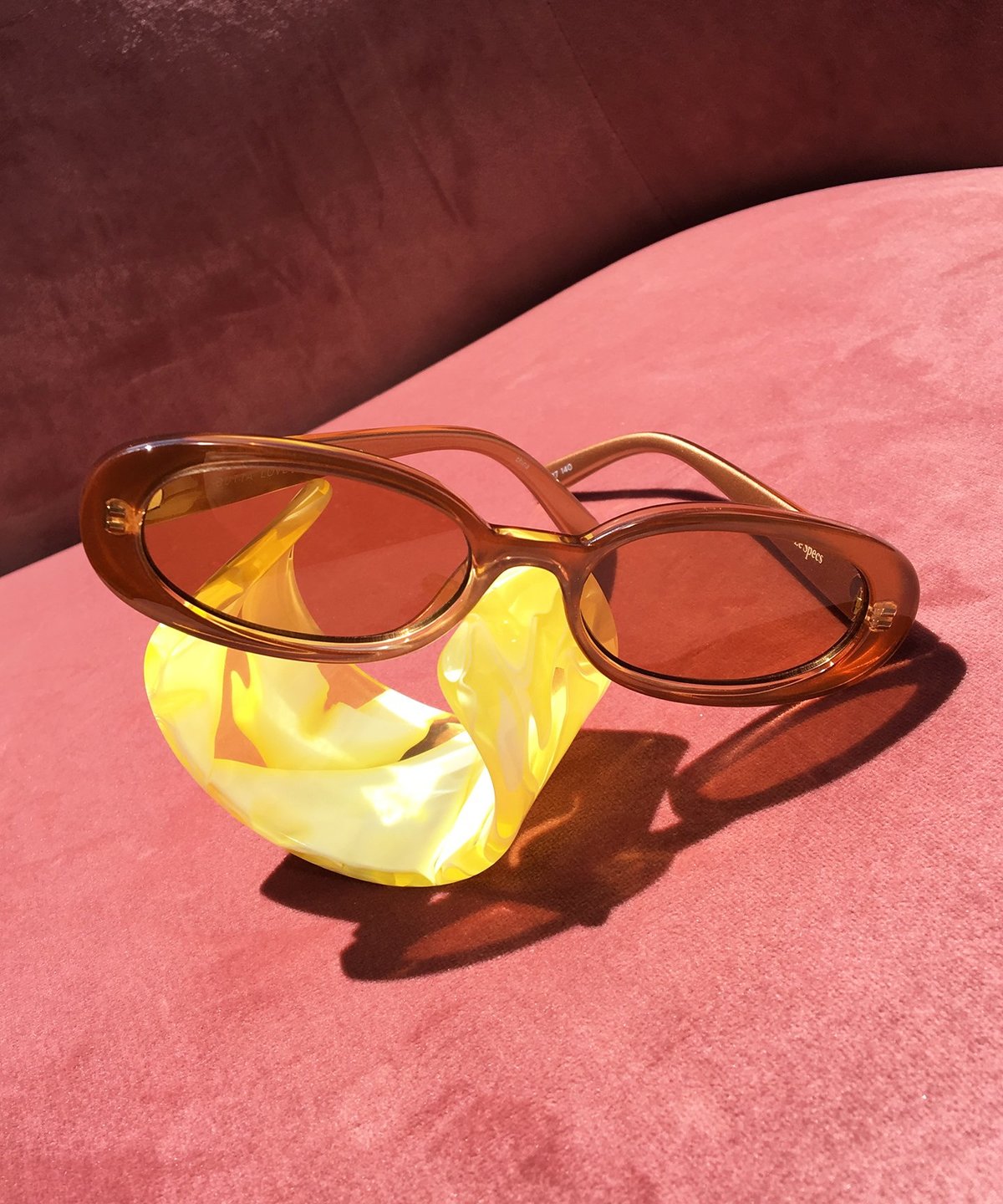 Le Specs Outta Love Sunglasses - Caramel - Image 1 of 3