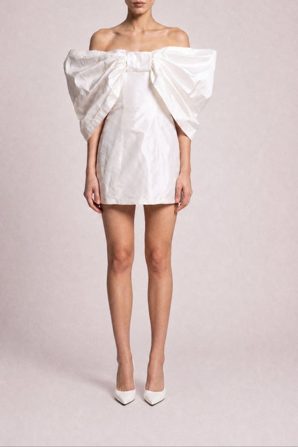 baaby Mini Bow Dress - Ivory