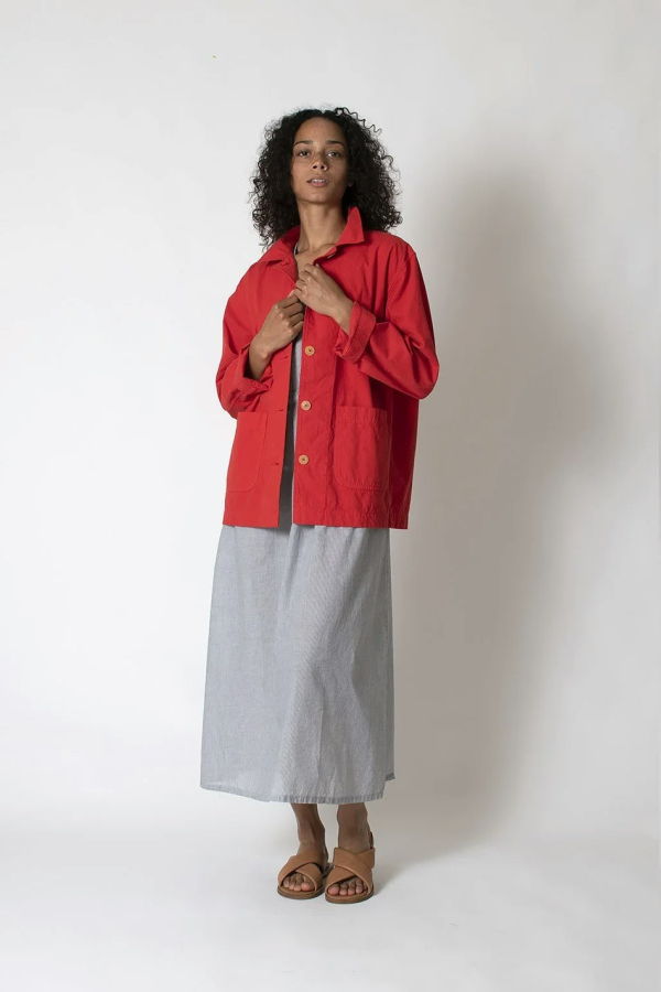 Conifer Shirt Jacket - Poppy