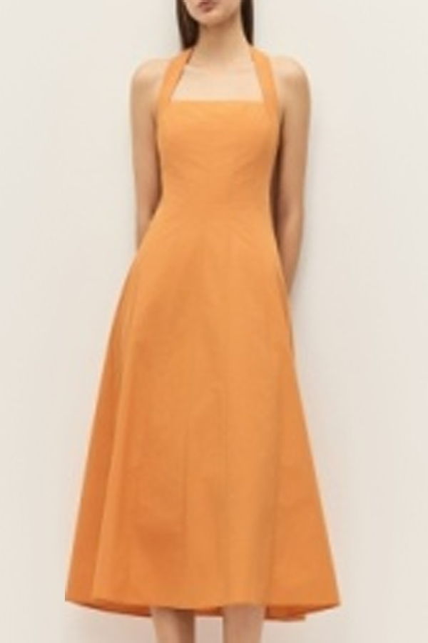 elodie Ozara Dress - Orange