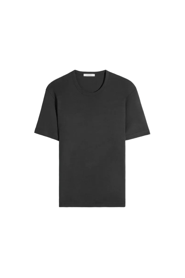 Lemaire Rib T-Shirt - Squid Ink