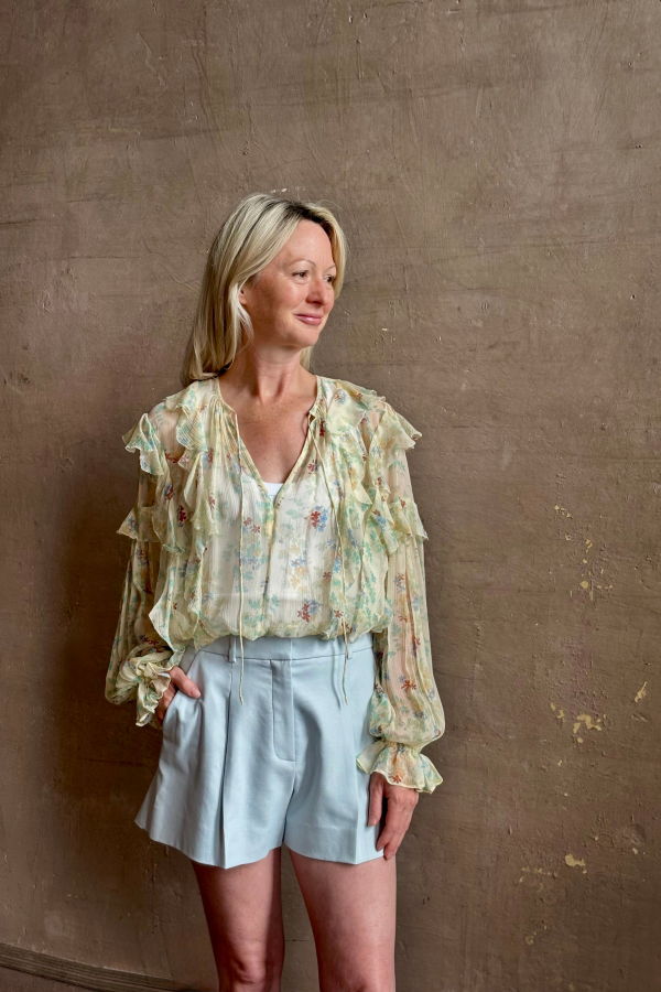 Ulla Johnson Delfina Long Sleeve Silk Blouse