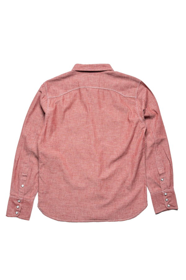 Freenote Cloth Calico Western Long Sleeve Shirt - Dusty Red