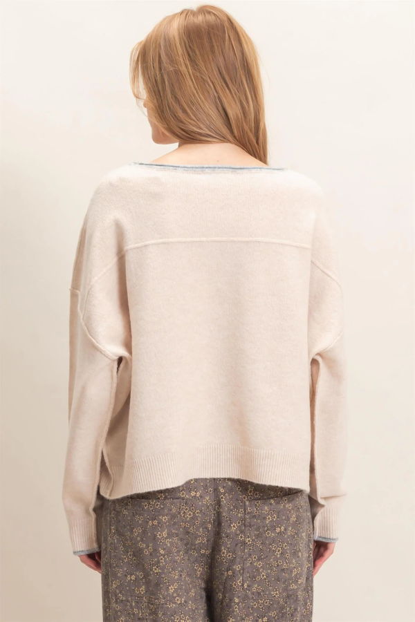 Azalea Jean Knit Pullover