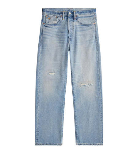 Jil Sander Antarctic Loose Diagonal Denim Trousers | Garmentory
