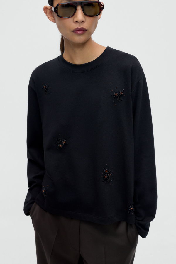 Cordera Embellished Long Sleeve Tee