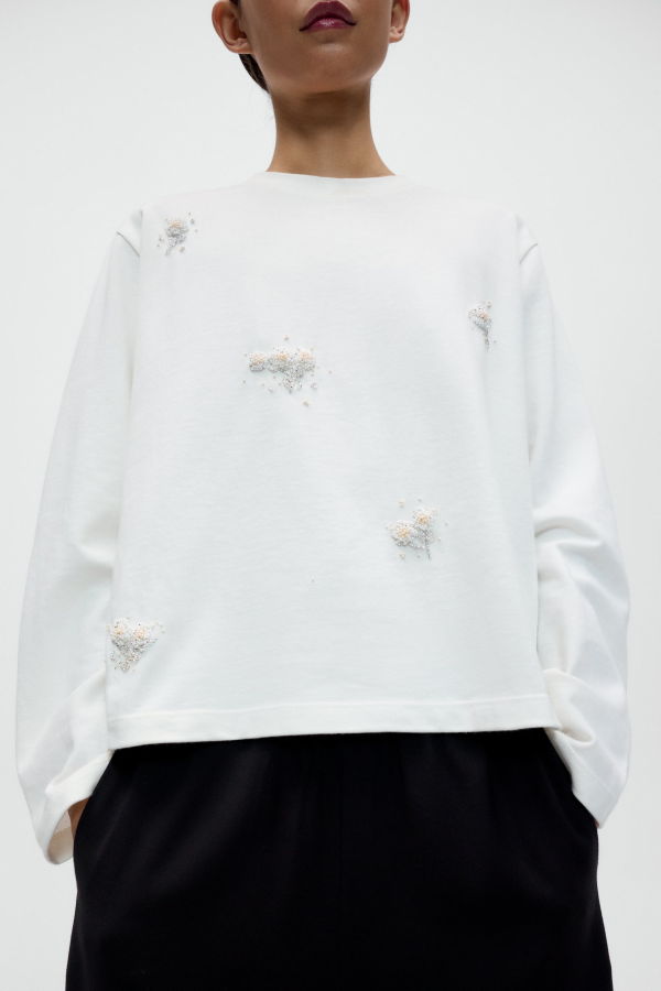 Cordera Embellished Long Sleeve Tee