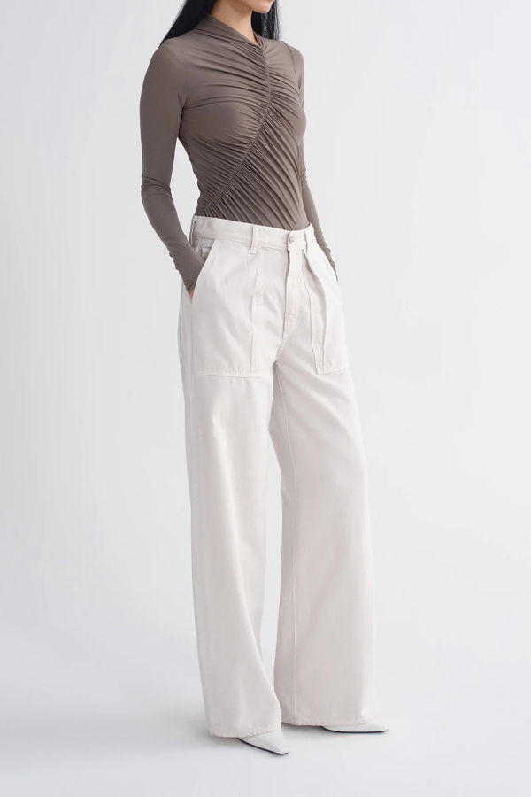 AGOLDE Low Curve Utility Pants - Bone