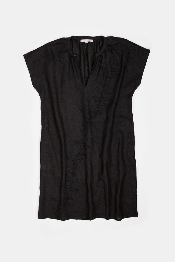 Erica Tanov Suki Embroidered Linen Dress