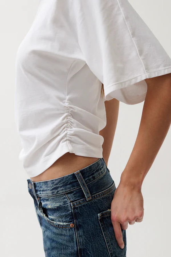 PISTOLA Denim Veronica Kimono Sleeve Fitted Tee