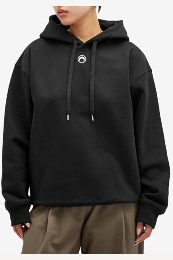 MARINE SERRE MRSM261PRSW126BK Hoodie - Black