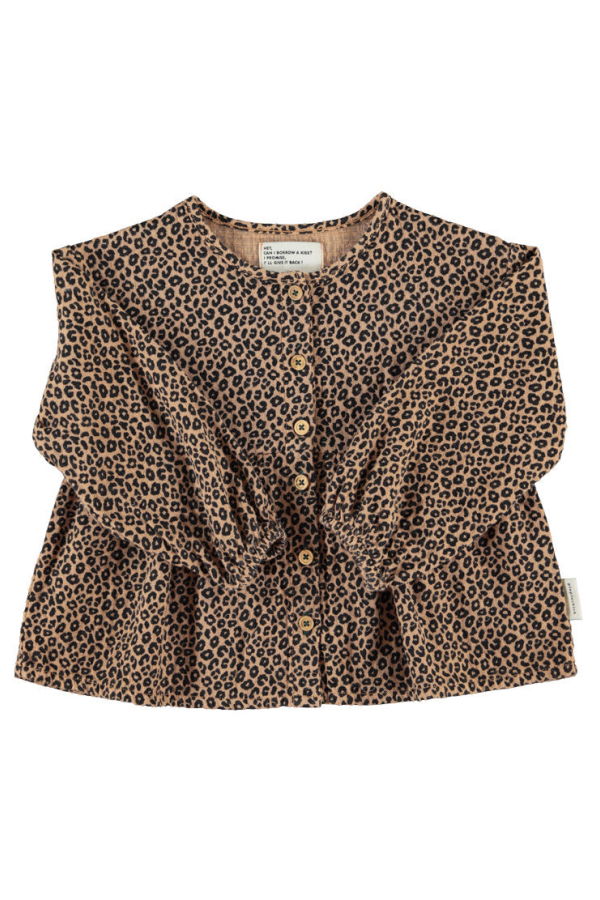 KIDS Piupiuchick Animal Print Blouse