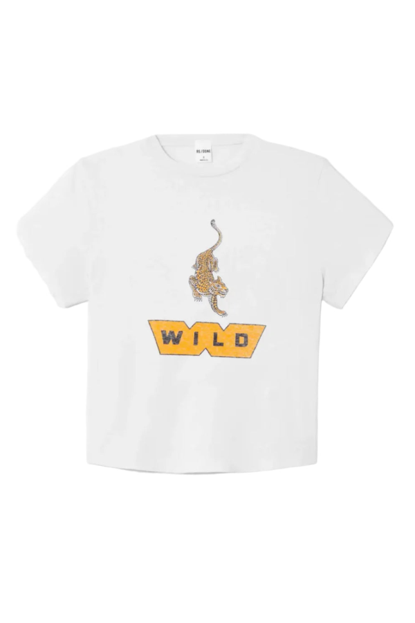 RE/DONE 1950s Boxy Tee Wild - White