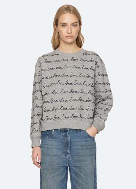 Simone Wild Velvet Raglan Sweater - Navy/Taupe | Garmentory