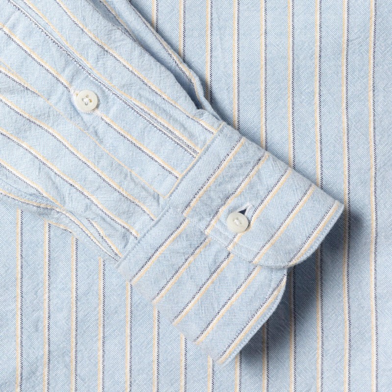 Gitman Vintage - Blue Striped Japanese Oxford