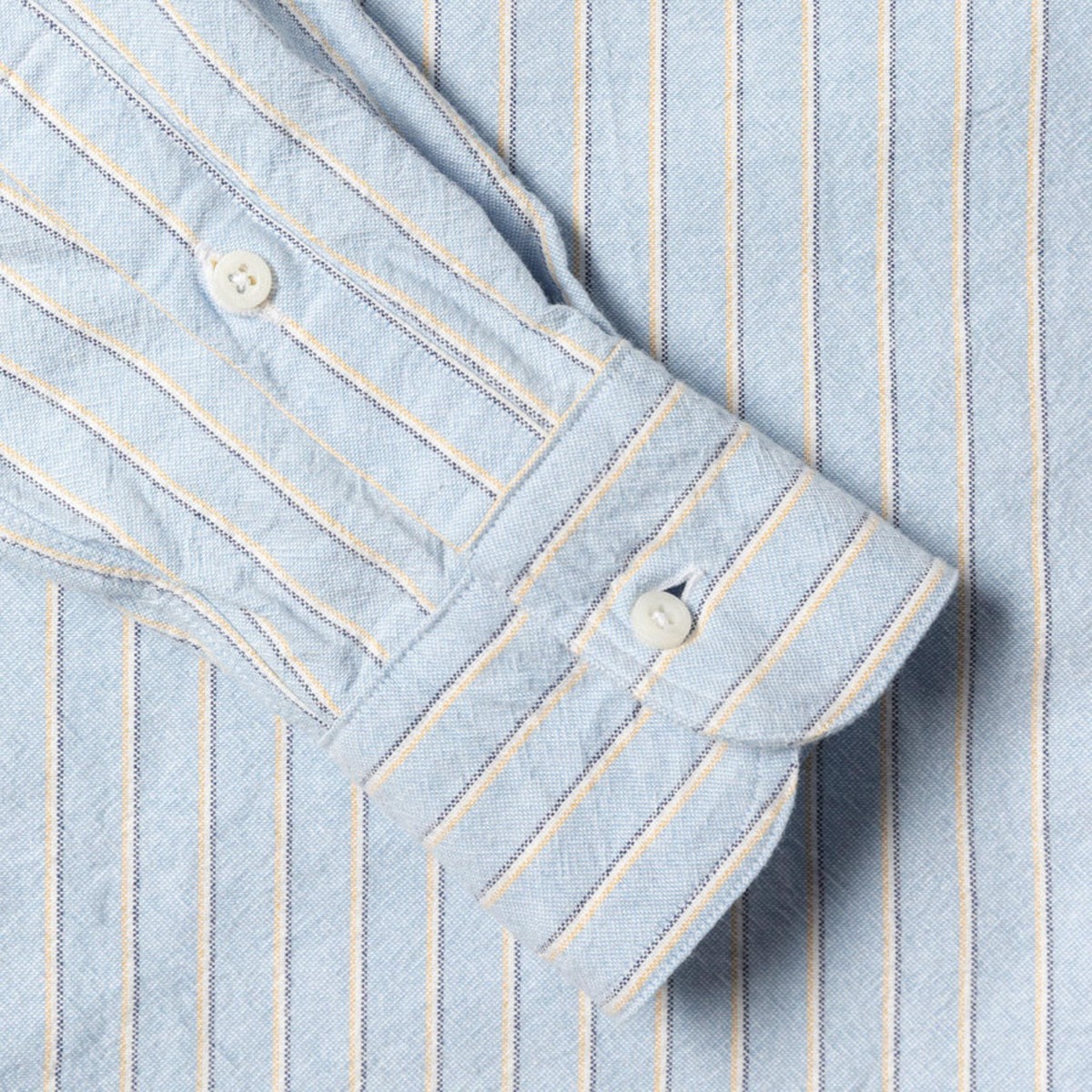 Gitman Vintage - Blue Striped Japanese Oxford - Image 5 of 7