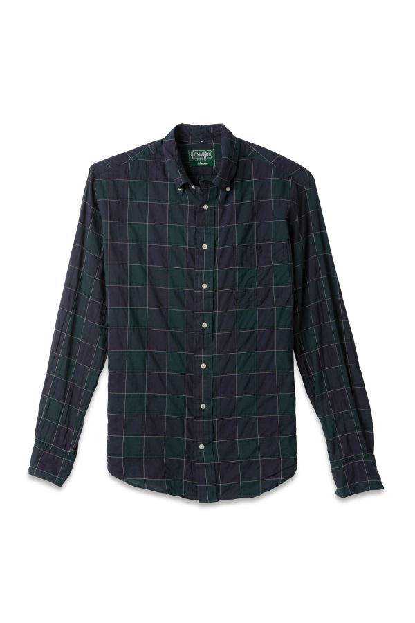 Gitman Vintage - Navy Japanese Organic Check