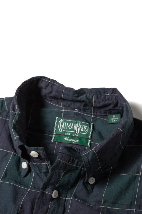 Gitman Vintage - Navy Japanese Organic Check