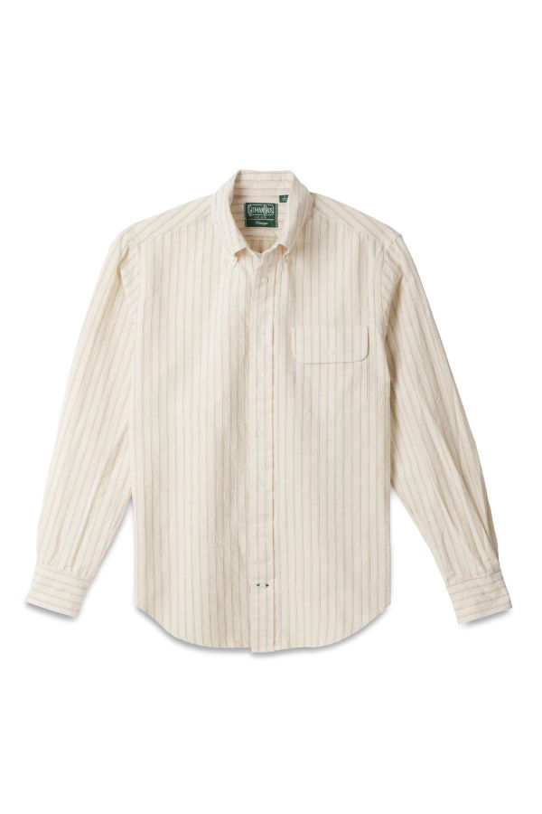 Gitman Vintage - Tan Striped Japanese Oxford
