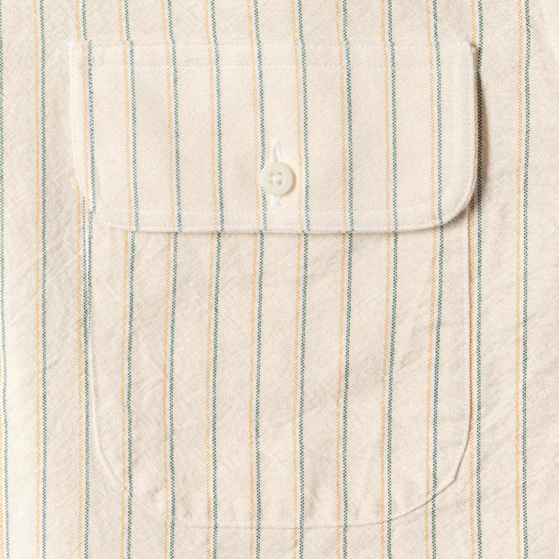 Gitman Vintage - Tan Striped Japanese Oxford