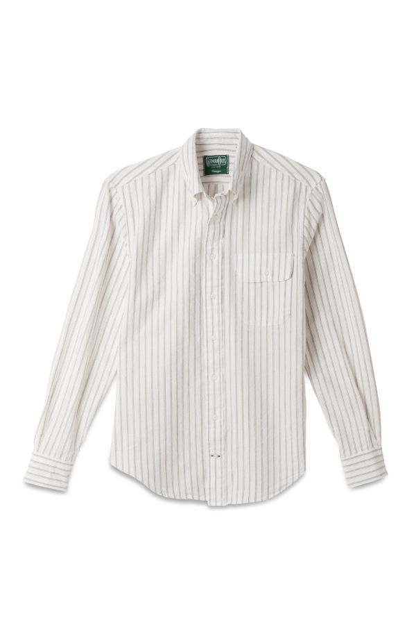 Gitman Vintage - White Striped Japanese Oxford