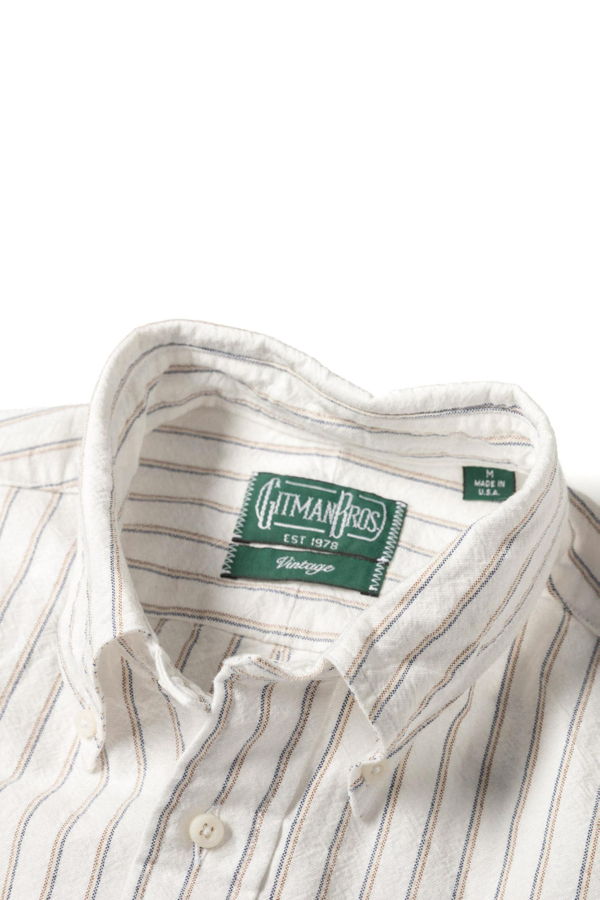 Gitman Vintage - White Striped Japanese Oxford