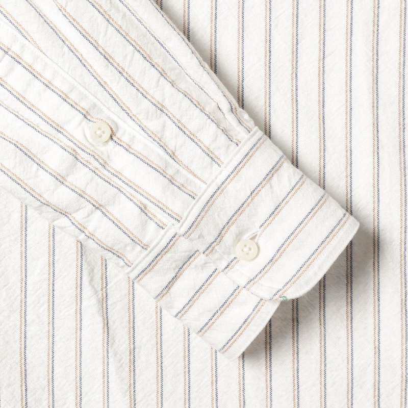 Gitman Vintage - White Striped Japanese Oxford