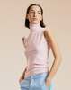 Cynthia Rowley Sutton Sleeveless Turtleneck Top - Pink - Thumbnail 1