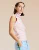 Cynthia Rowley Sutton Sleeveless Turtleneck Top - Pink - Thumbnail 3