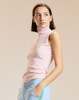Cynthia Rowley Sutton Sleeveless Turtleneck Top - Pink - Thumbnail 4