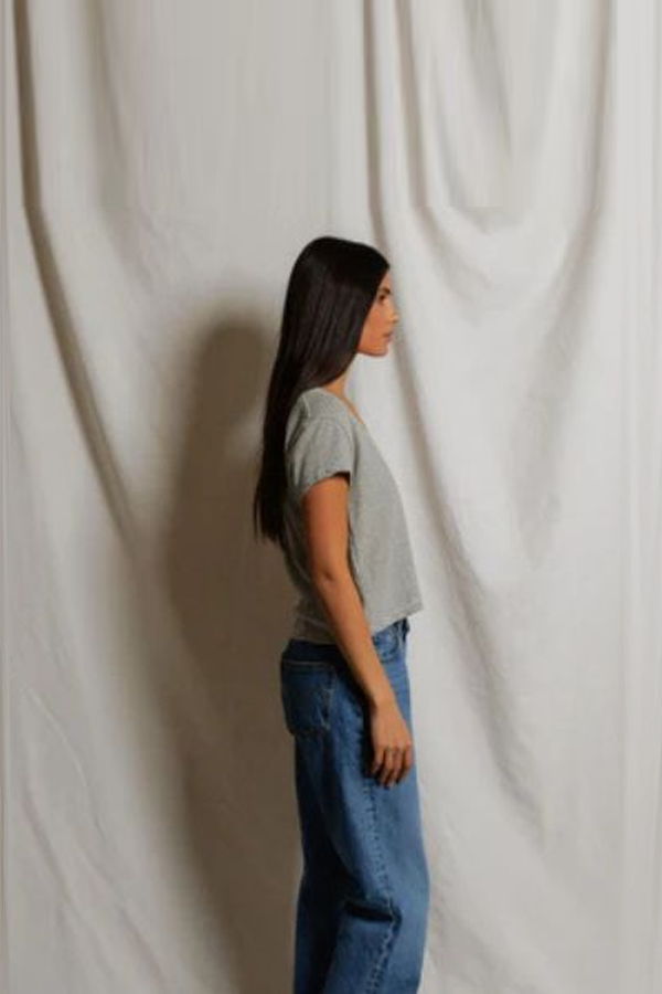 Perfect White Tee Val Striped Tee - Natural/Black