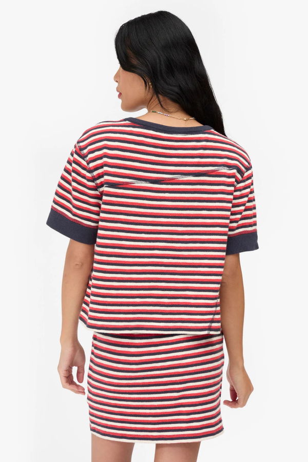 Clare V. Le Mini Tube Skirt Stripe
