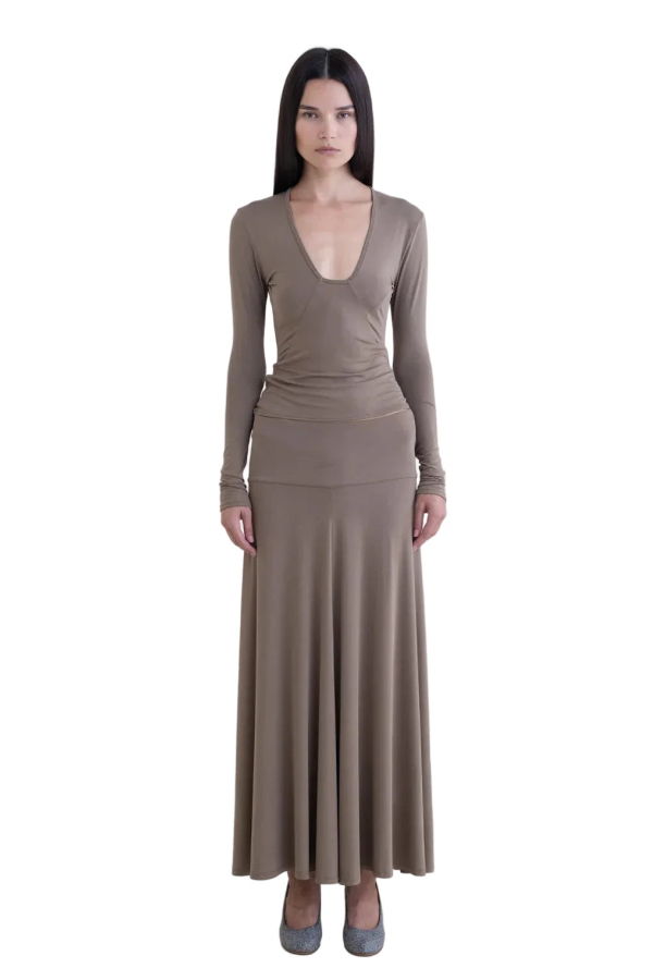 BELLE ANNA Rumi Skirt - Taupe