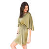 Ramy Brook Alexis Wrap Mini Dress - Safari - Thumbnail 1