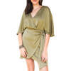 Ramy Brook Alexis Wrap Mini Dress - Safari - Thumbnail 4
