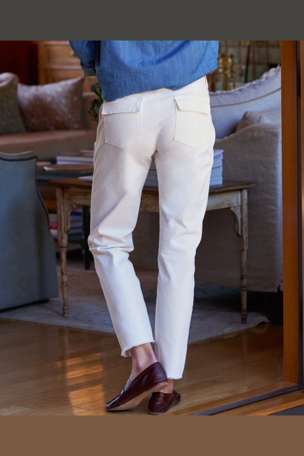 Frank & Eileen Blackrock Utility Pant - Chalk