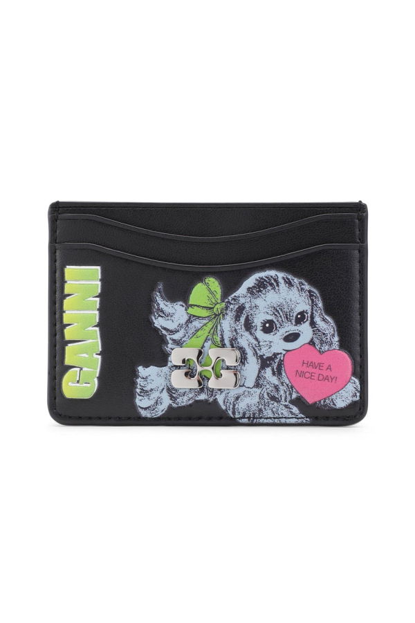 Ganni Bou Card Holder - Blue Dog